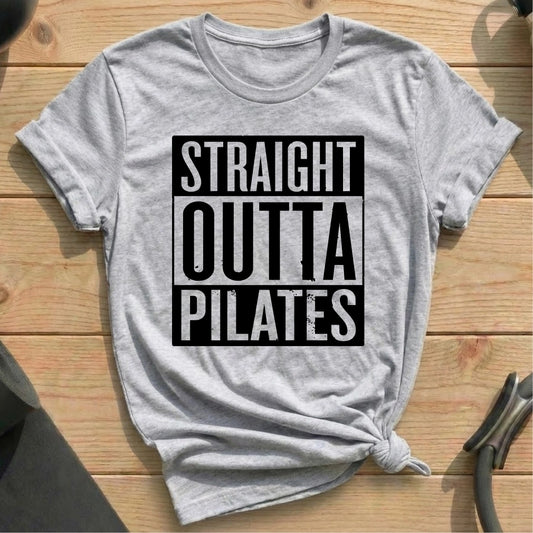Straight Outta Pilates T-shirt - in MindCloth Pilates Tshirt Collection