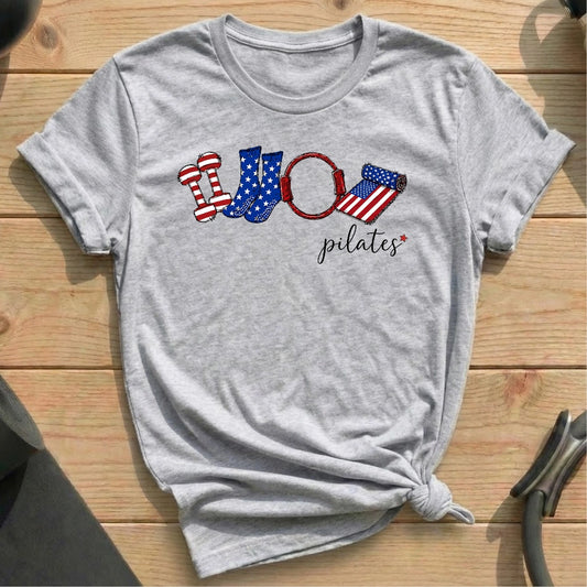 America in Pilates T-shirt - in MindCloth Pilates Tshirt Collection
