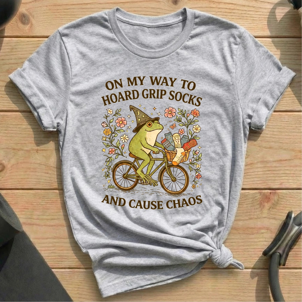 Hoard Grip Socks T-shirt - in MindCloth Pilates Tshirt Collection