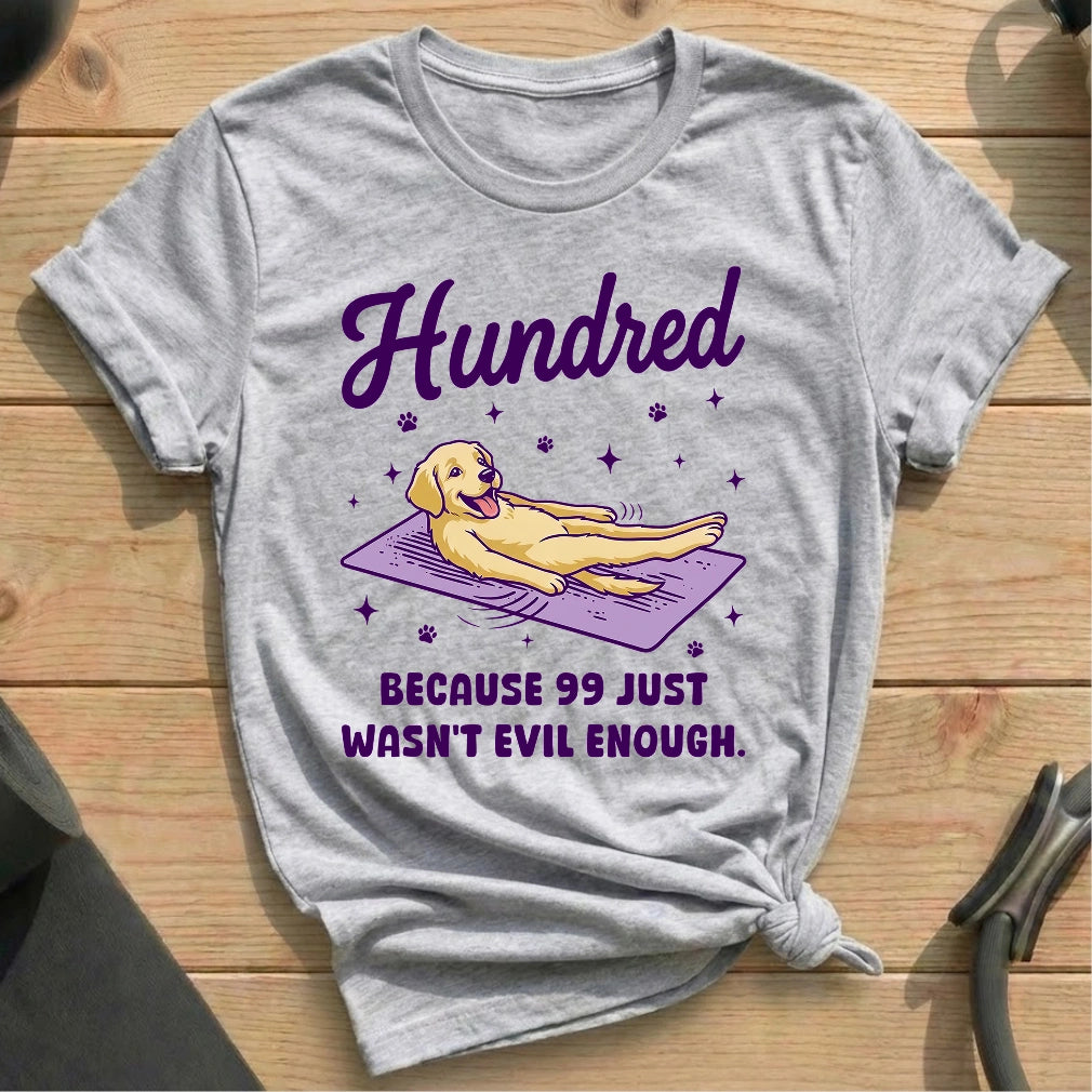 Hundred Dog T-shirt - in MindCloth Pilates Tshirt Collection