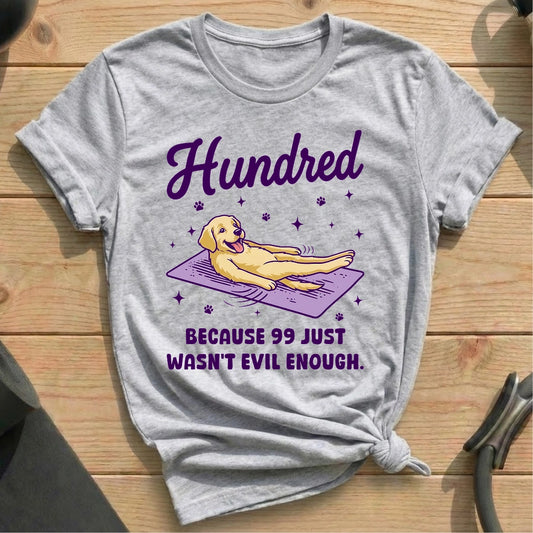 Hundred Dog T-shirt - in MindCloth Pilates Tshirt Collection