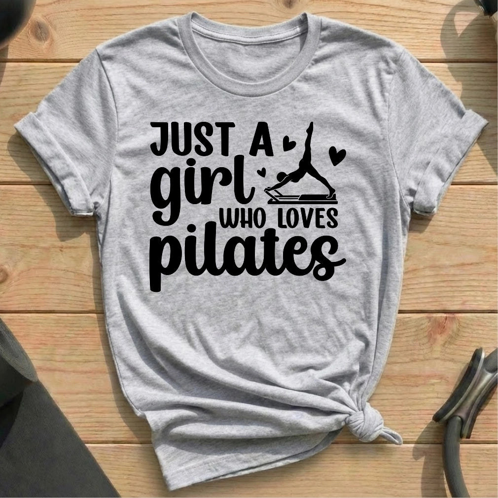 Just A Girl T-shirt - in MindCloth Pilates Tshirt Collection