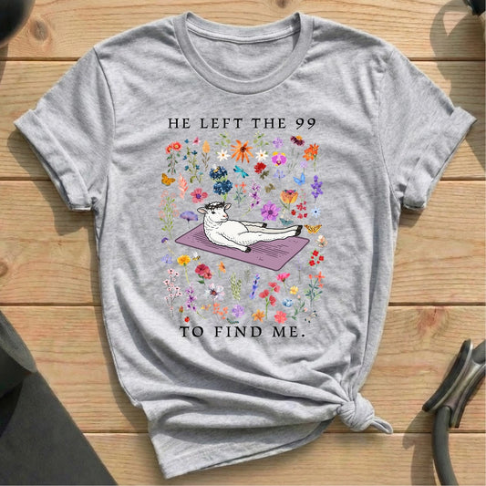 Left 99 To Find Me T-shirt - in MindCloth Pilates Tshirt Collection