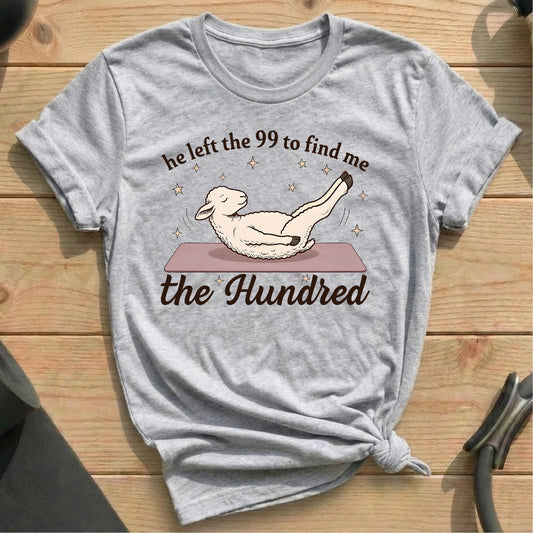 Left 99 to Hundred T-shirt - in MindCloth Pilates Tshirt Collection