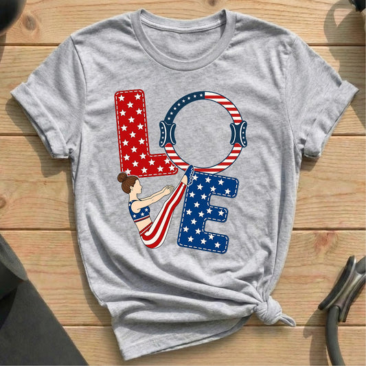 Love USA T-shirt - in MindCloth Pilates Tshirt Collection