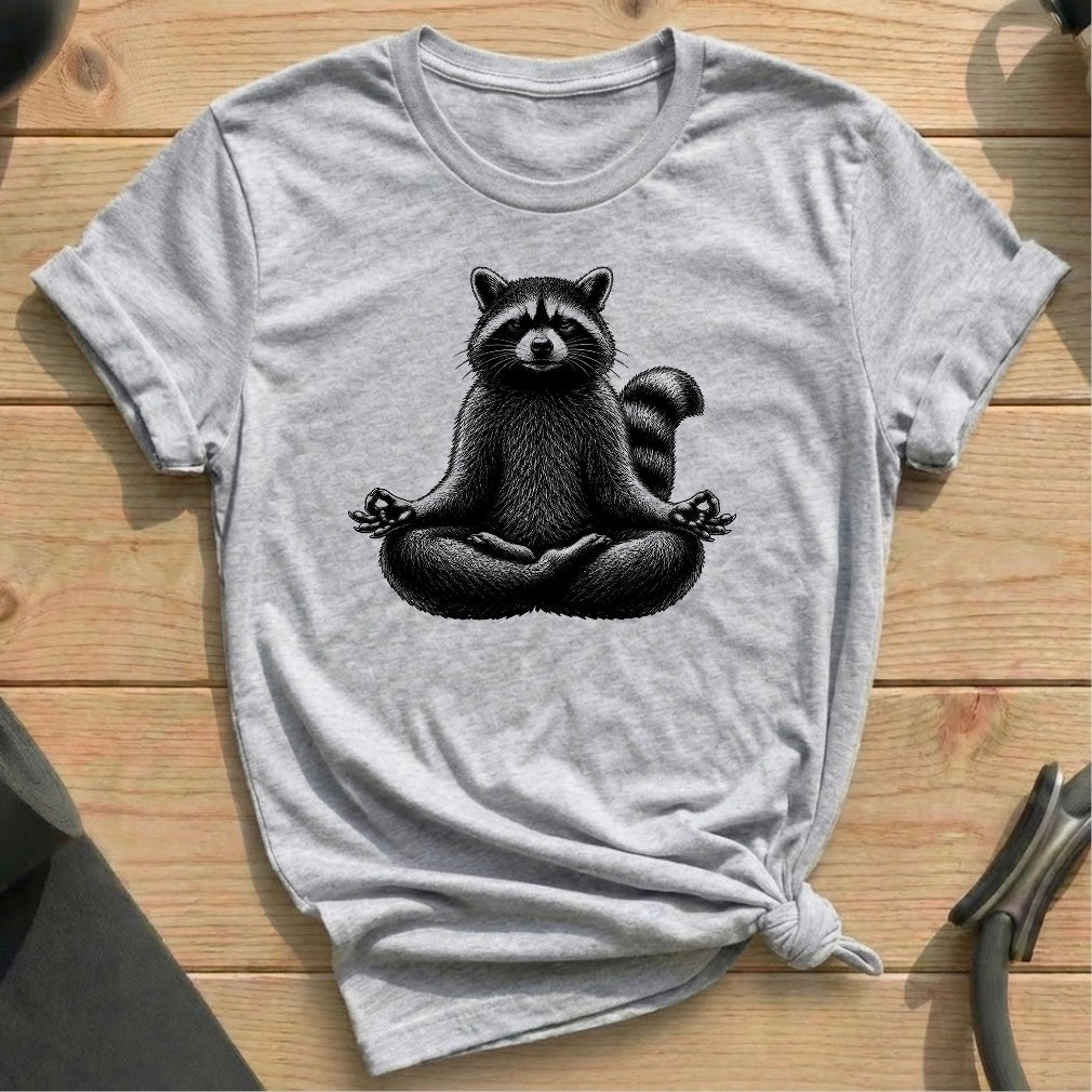 Meditate Racoon T-shirt