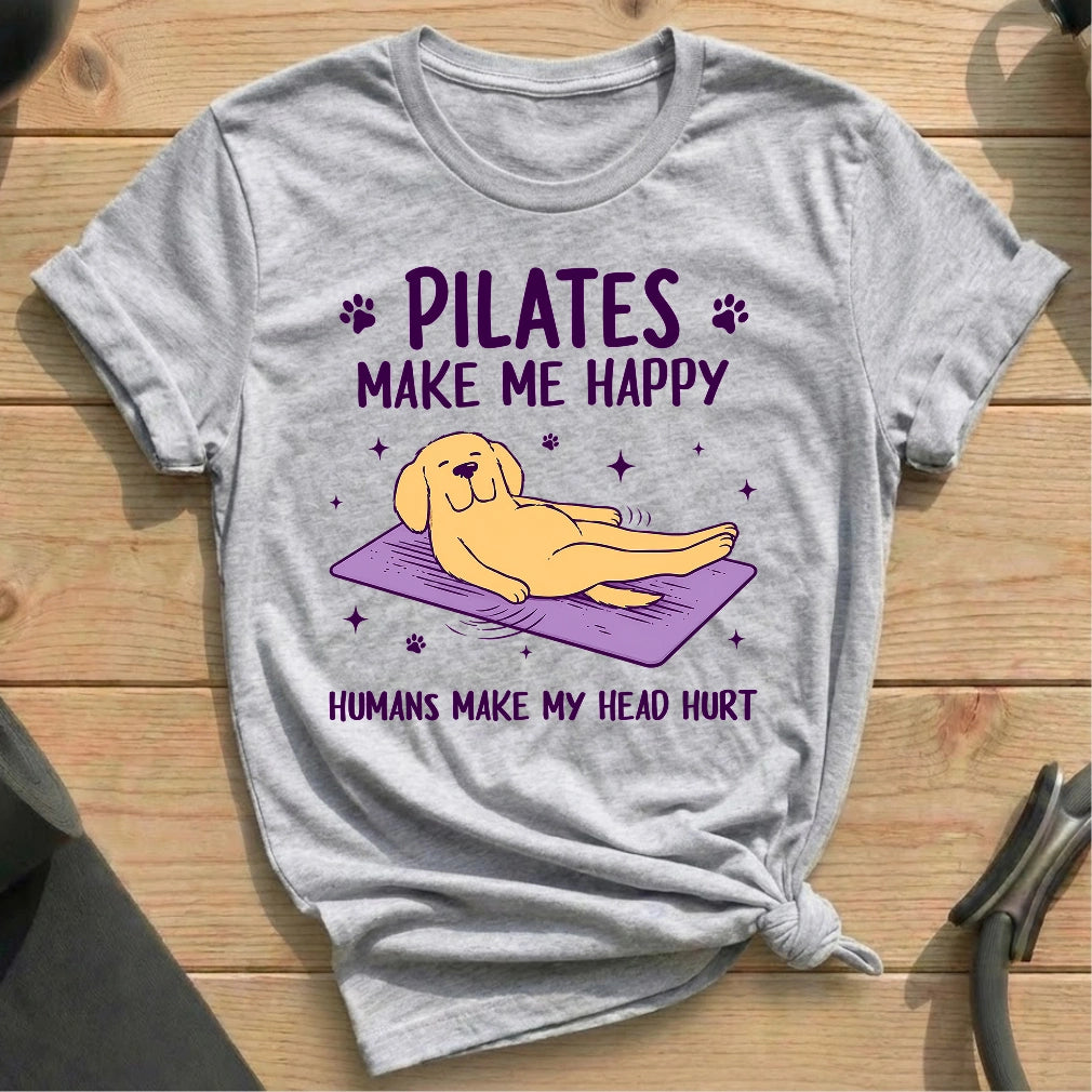 Pilates Make Me Happy T-shirt - in MindCloth Pilates Tshirt Collection