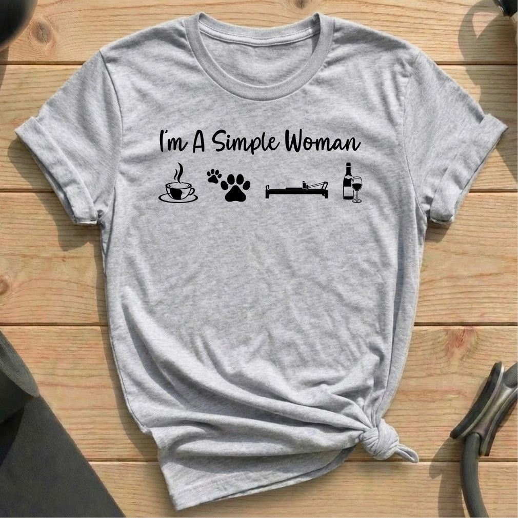 Simple Woman T-shirt - in MindCloth Pilates Tshirt Collection