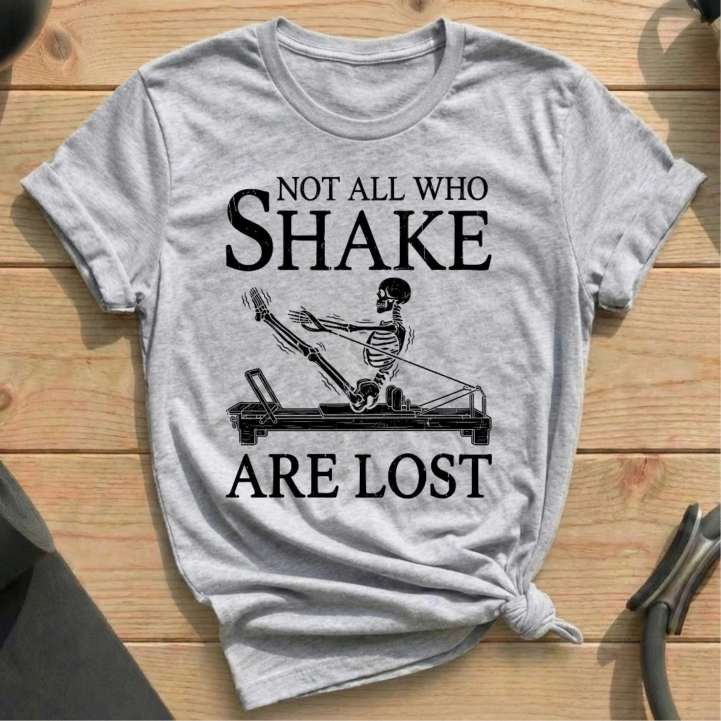Skeleton Shake T-shirt - in MindCloth Pilates Tshirt Collection