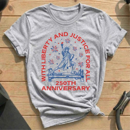 With Liberty Justice 250th T-shirt