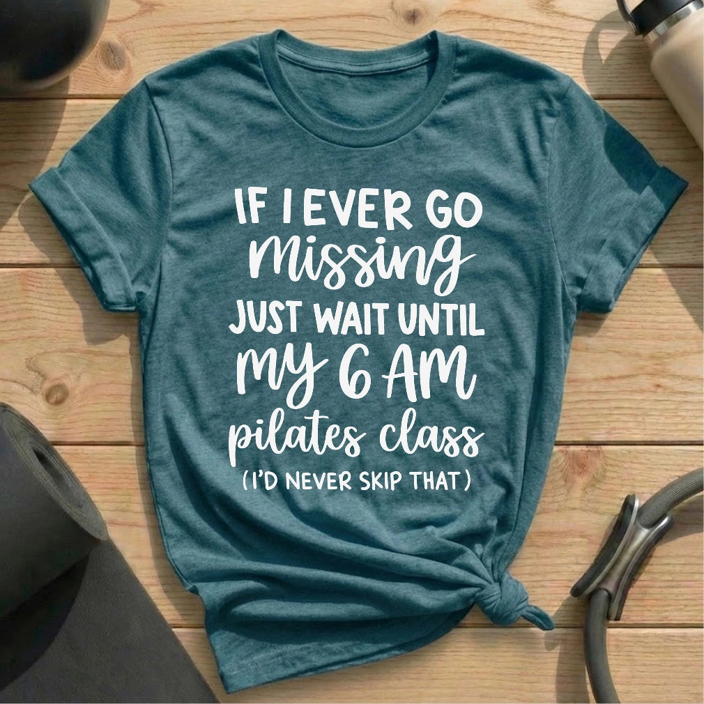 6 Am Class T-shirt - in MindCloth Pilates Tshirt Collection