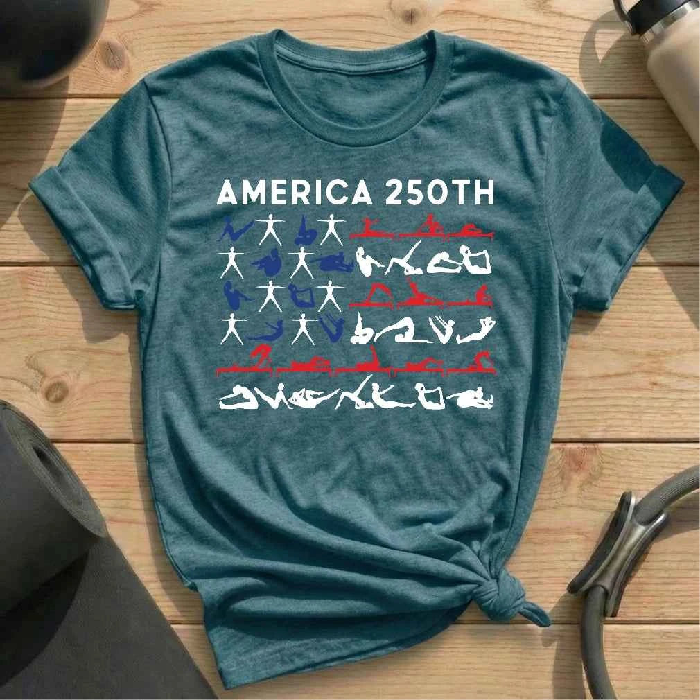 America 250th Flag Pose T-shirt