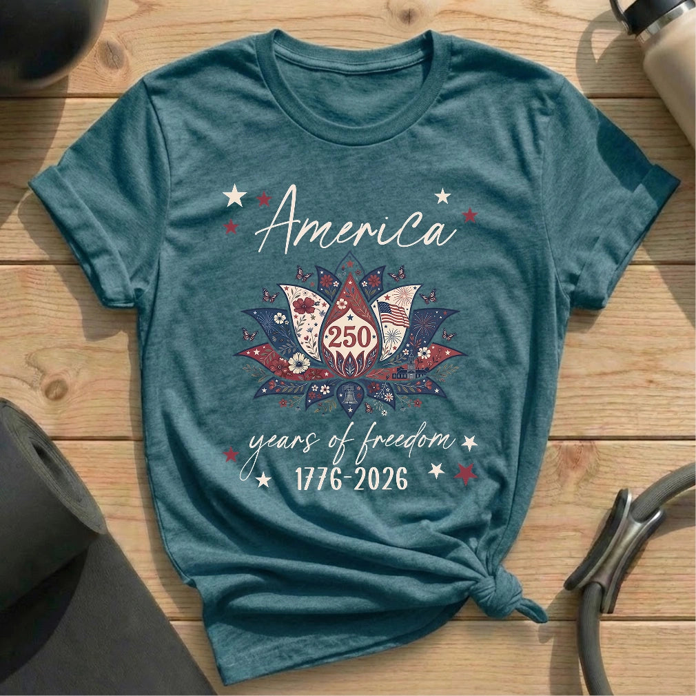 America 250th Lotus T-shirt