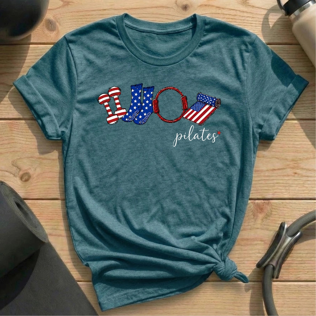 America in Pilates T-shirt