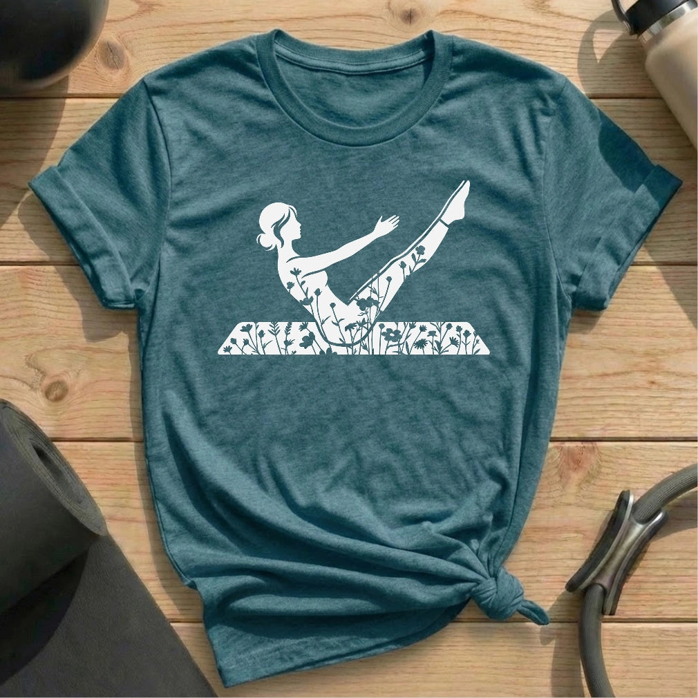 Blooming Teaser T-shirt - in MindCloth Pilates Tshirt Collection