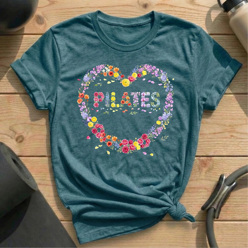 Flower Heart Pilates T-shirt