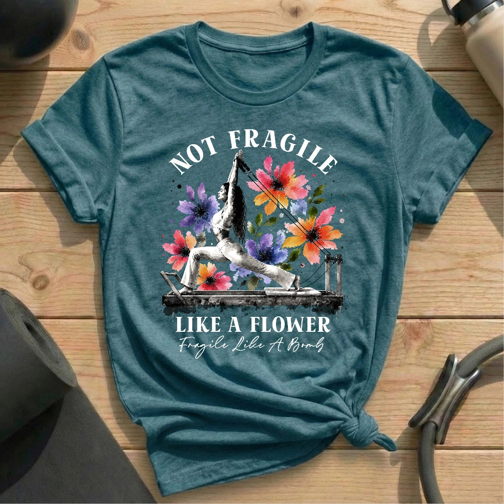 Fragile Like Bomb T-shirt - in MindCloth Pilates Tshirt Collection