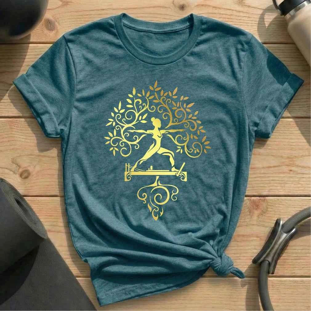 Golden Pilates Tree T-shirt