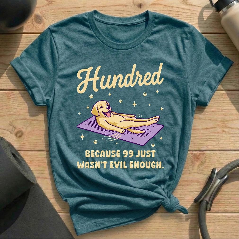 Hundred Dog T-shirt - in MindCloth Pilates Tshirt Collection