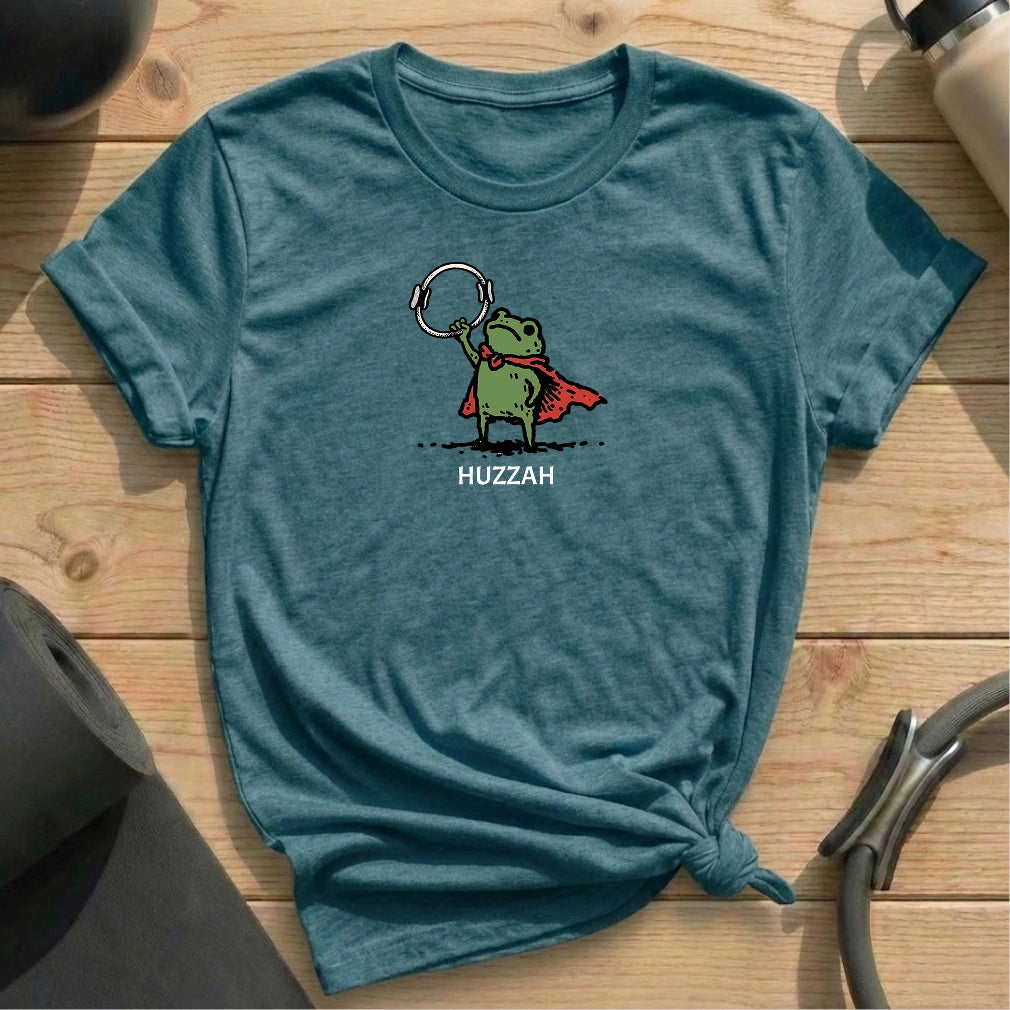 Huzzah T-shirt - in MindCloth Pilates Tshirt Collection