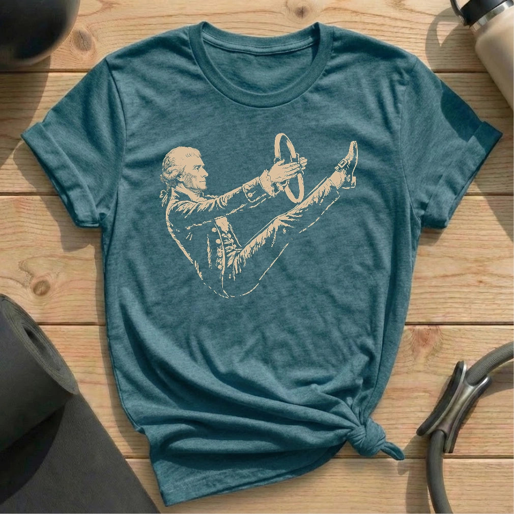 Jefferson Teaser T-shirt - in MindCloth Pilates Tshirt Collection
