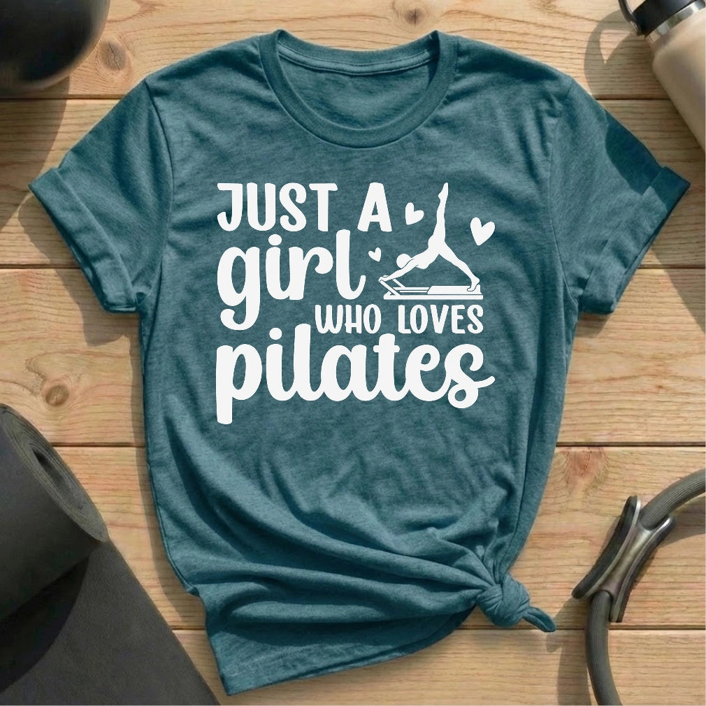 Just A Girl T-shirt - in MindCloth Pilates Tshirt Collection