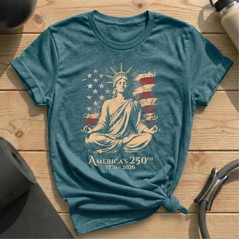 Liberty Meditate Flag T-shirt