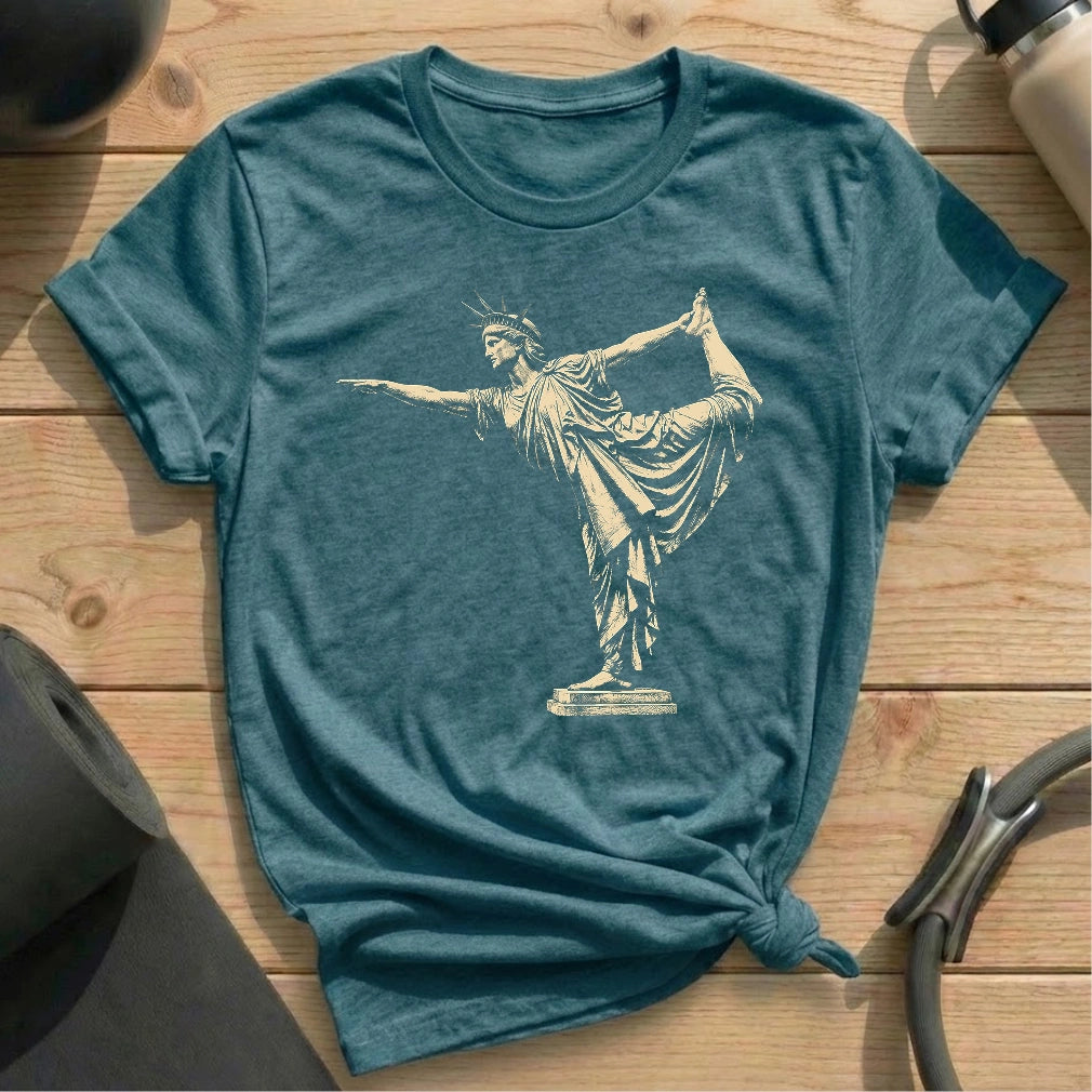 Liberty in Natarajasana T-shirt
