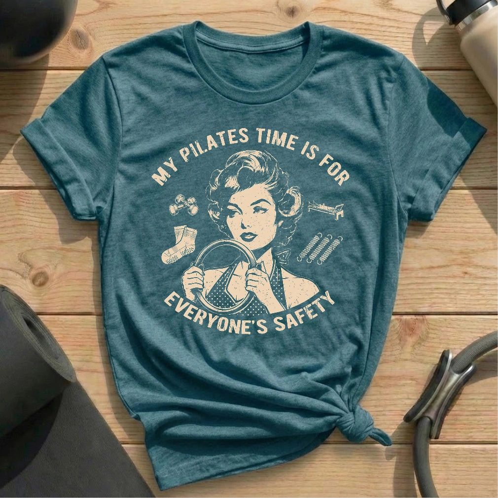 Pilates For Everyone Safety T-shirt - in MindCloth Pilates Tshirt Collection