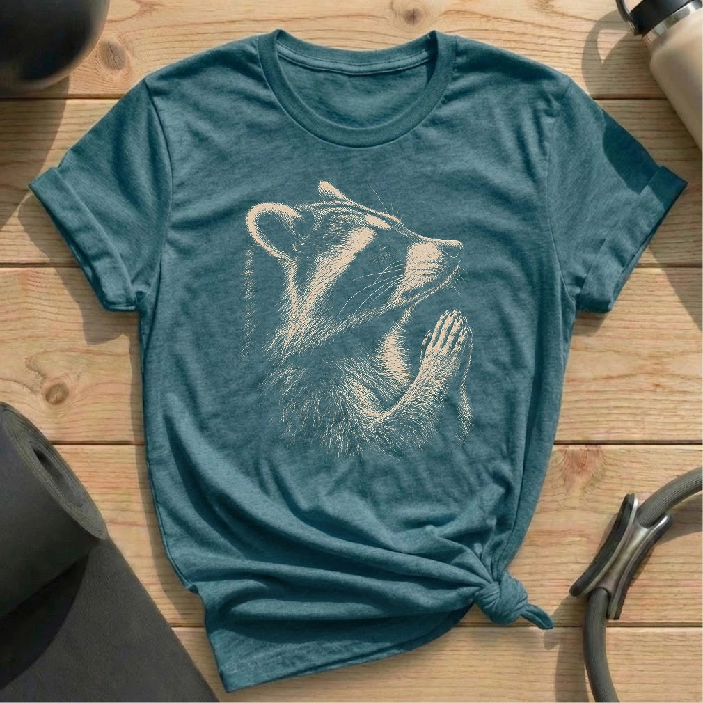 Racoon Meditate T-shirt