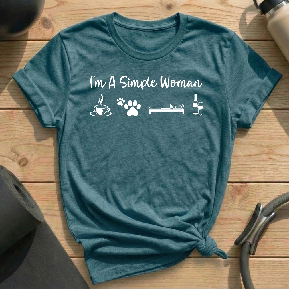 Simple Woman T-shirt - in MindCloth Pilates Tshirt Collection