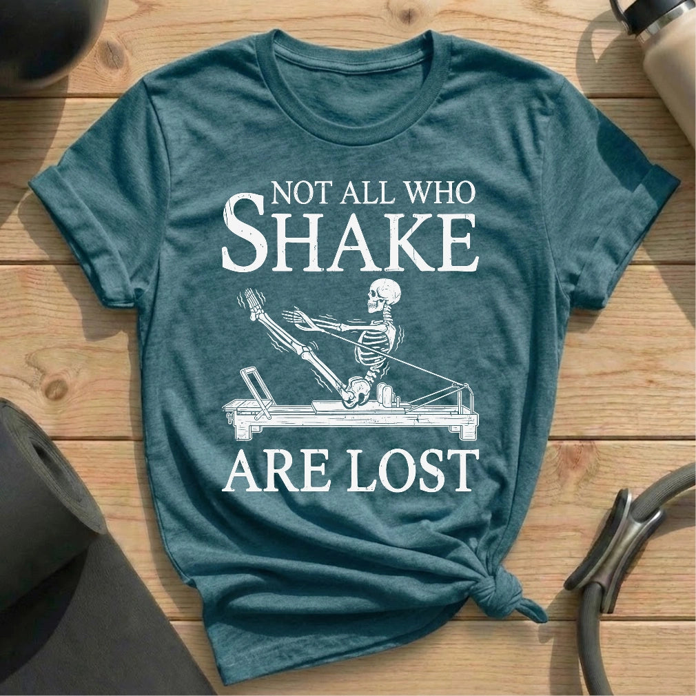 Skeleton Shake T-shirt - in MindCloth Pilates Tshirt Collection