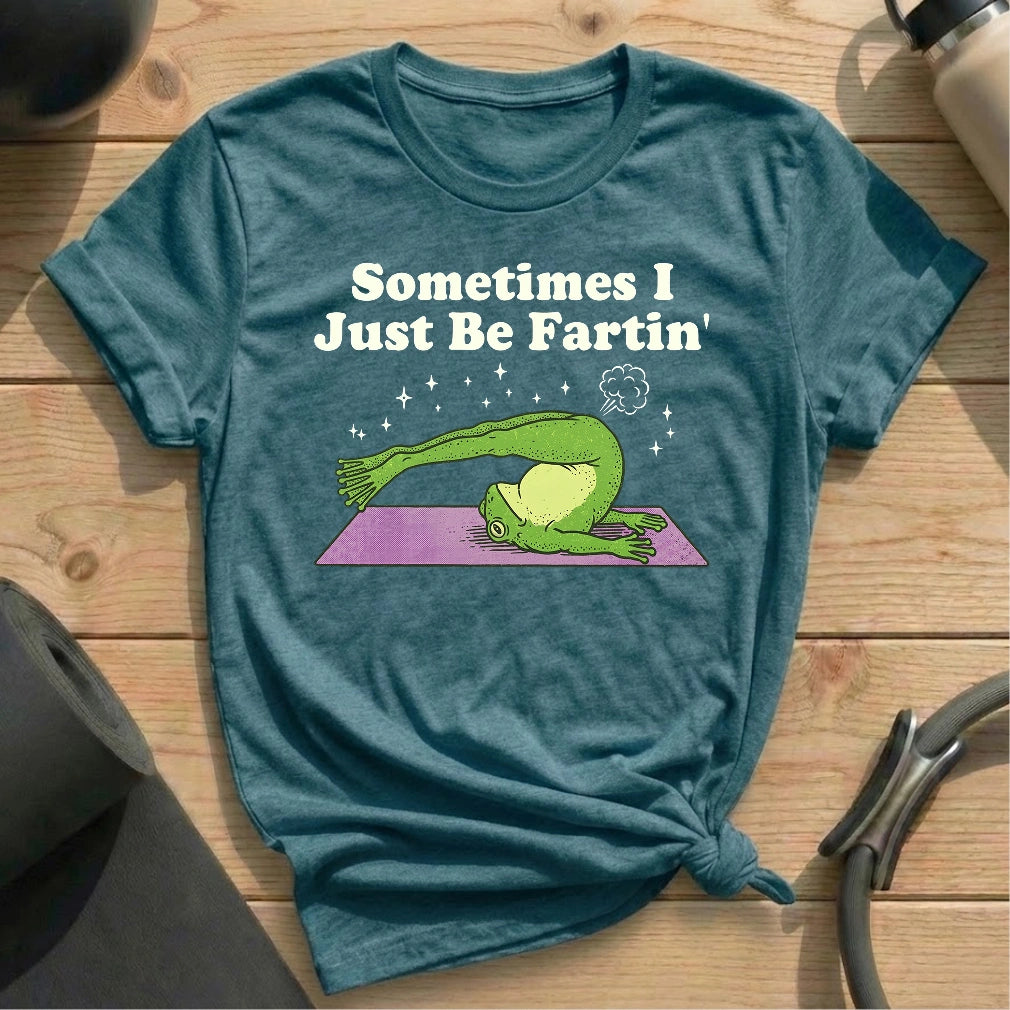 Sometimes I Fart in Pilates Class T-shirt - in MindCloth Pilates Tshirt Collection