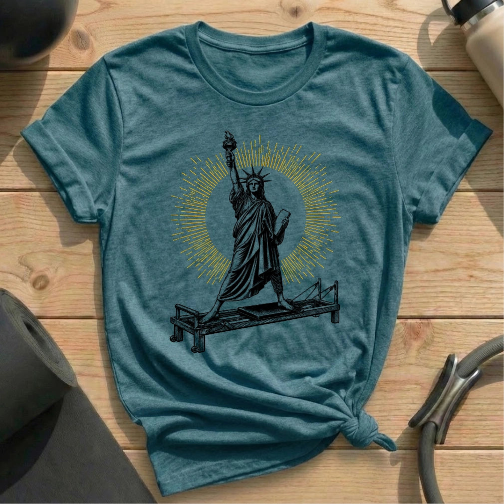 Statue of Liberty Pilates T-shirt