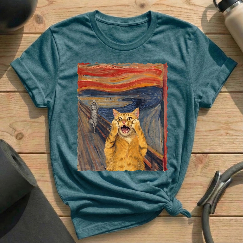 The Scream Cat Pilates T-shirt