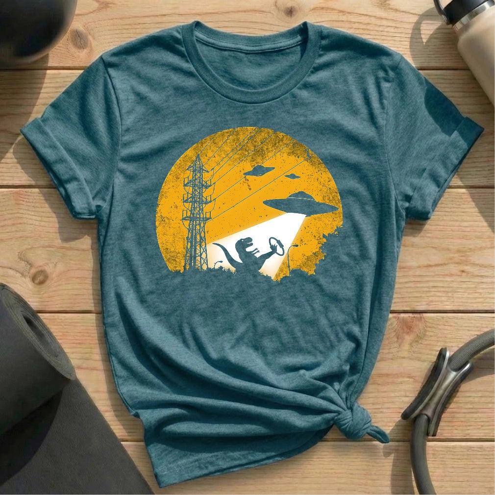 UFO Dinosaur T-shirt