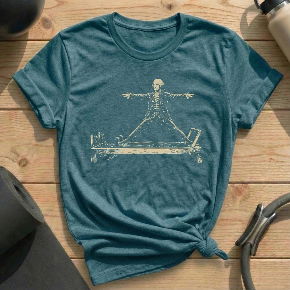 Washington Side Split T-shirt - in MindCloth Pilates Tshirt Collection