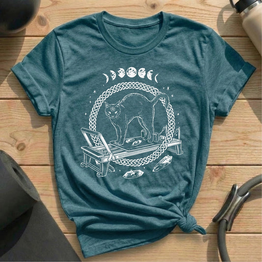 Yule Cat Pilates T-shirt
