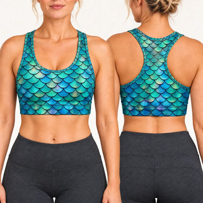 Mermaid Dreams Racer Back Bra