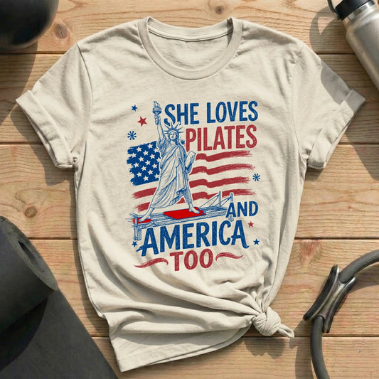Liberty Love Pilates T-shirt - in MindCloth Pilates Tshirt Collection