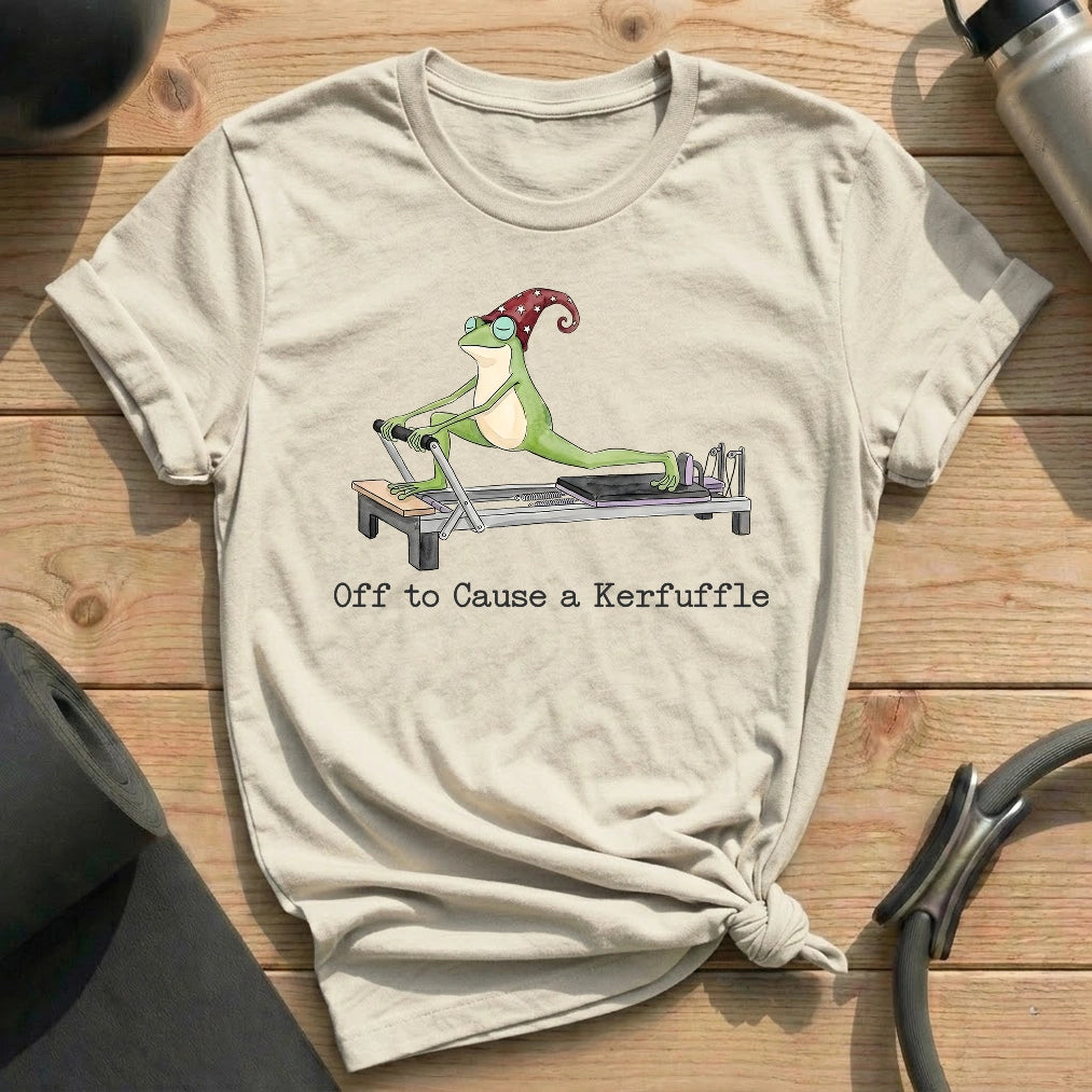 Off to Cause a Kerfuffle T-shirt - in MindCloth Pilates Tshirt Collection