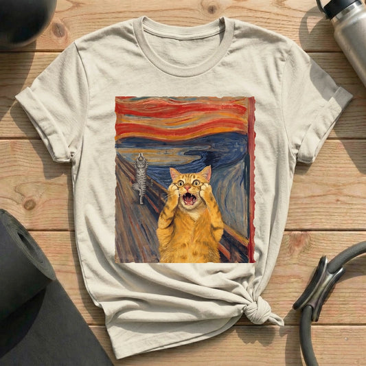 The Scream Cat Yoga T-shirt