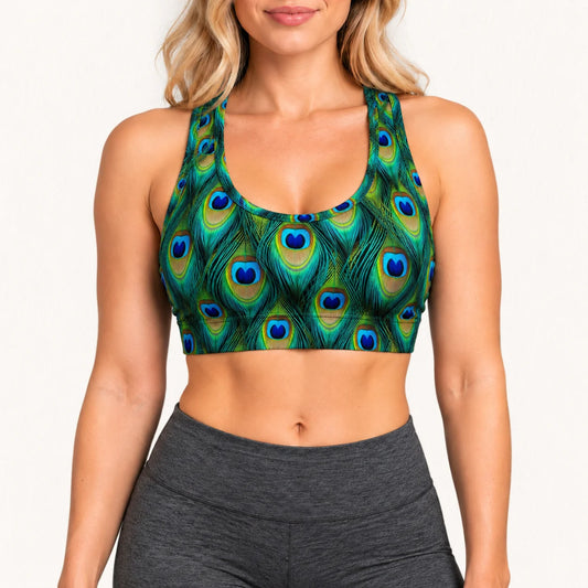 Peacock Luxe Racer Back Bra