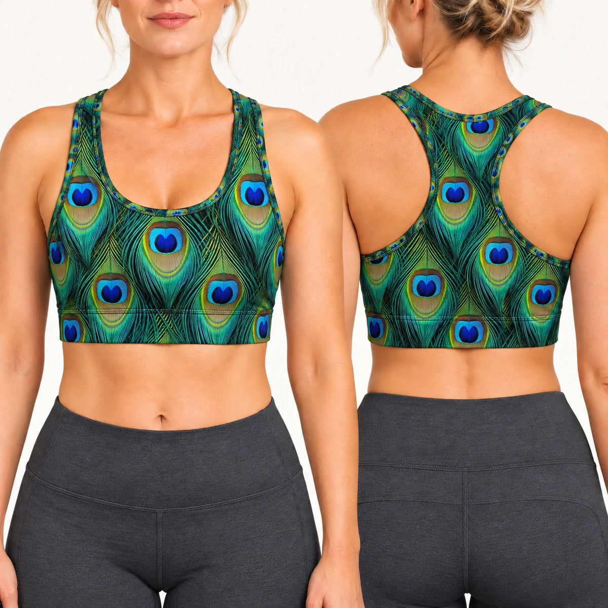 Peacock Luxe Racer Back Bra