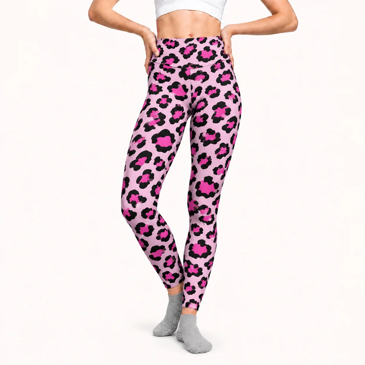 Pink Leopard Women's Leggings