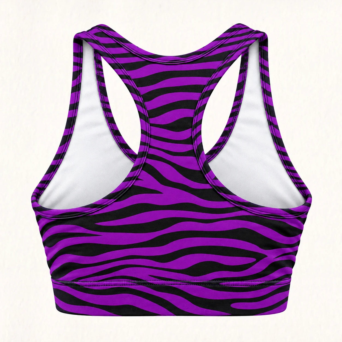 Purple Zebra Racer Back Bra