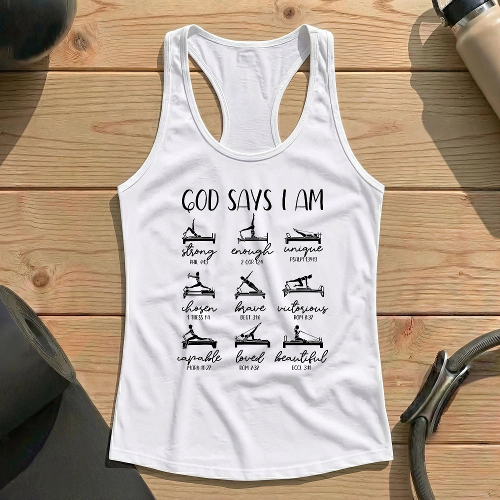 God Says Pilates Tank Top