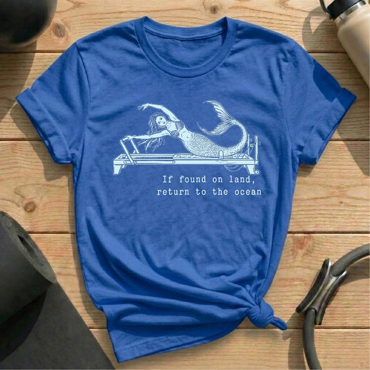 Return To Ocean, Mermaid T-shirt - in MindCloth Pilates Tshirt Collection