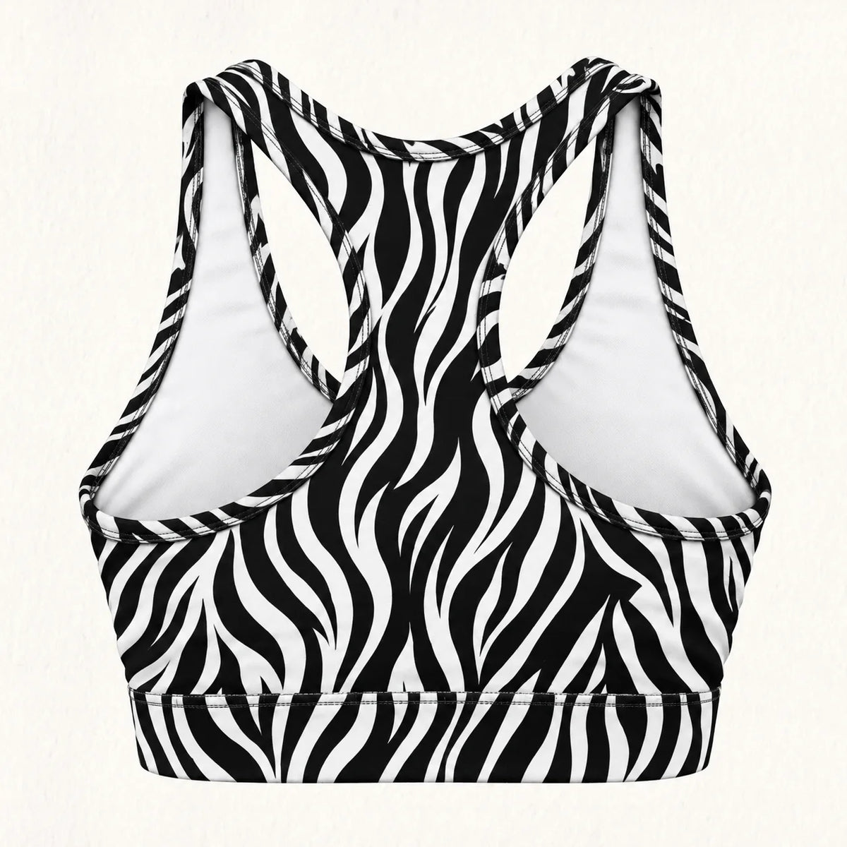 Wild Zebra Racer Back Bra