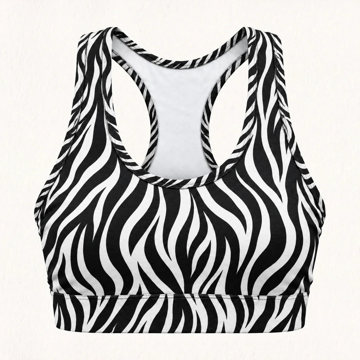 Wild Zebra Racer Back Bra